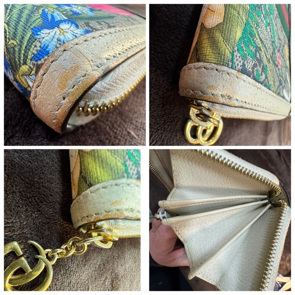 Authentic Gucci Ophelia Floral GG Glora Continental wallet EUC - Picture 8 of 8